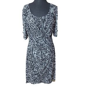 Dressbarn casual dress faux wrap sz 12